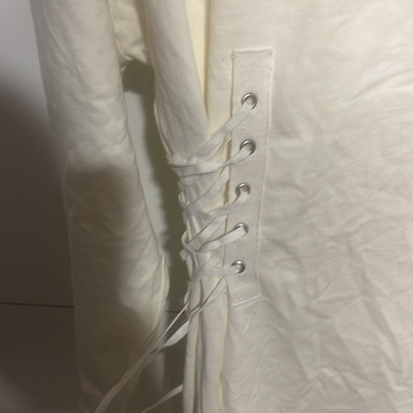 Silence + noise cream lace up side corset dress - Picture 2 of 3